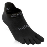 Medias Running Injinji Run Lightweight No-show Negro Black 