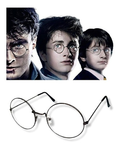 Óculos Armação Redonda Modelo Harry Potter Com Lente