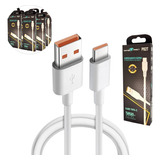 Kit 5 Cabos Carregador Usb Tipo C Turbo Rápido 1m Atacado