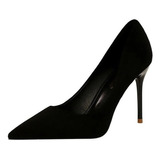 Tacón Alto Ielgy Suede Moda Simple 9cm Stiletto Shallow