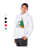 Sudadera Afelpada Unisex Diseño Snnopy Navidad  #5