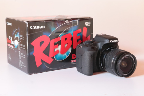  Canon T6i Com 18 55 Menos De 30k De Clicks Possui Wifi 