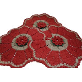 Jogo De Banheiro Flor De Croche Luxo