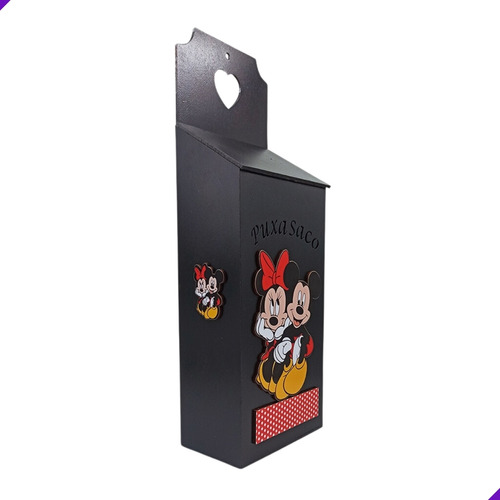 Puxa Saco Porta Sacolas Dispenser Decorado Mickey Minnie 3d