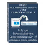 Planilla Mis Comprobant. Emitidos A Txt Cabecera Txt Detalle