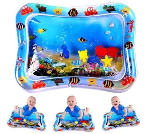 Alfombra De Agua Sensorial Para Bebes Inflable 68 Cm