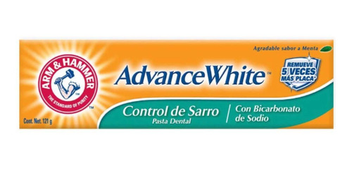 Pasta Dental Arm & Hammer Advance White Control Sarro 121 G