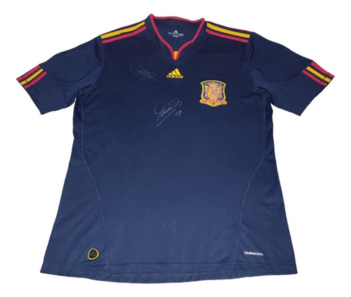 Jersey España Mundial 2010 Firmada Niño Torres Iker Casillas