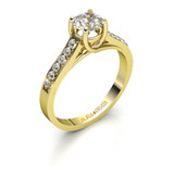 Anillo Compromiso Oro Amarillo 14k Kt Joyas Kilates