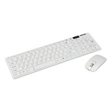 Hopemob Pack Teclado Y Mouse Inalambrico Wireless Bluetooth Compartible Pc  Mac Receptor Usb Color Del Teclado Blanco