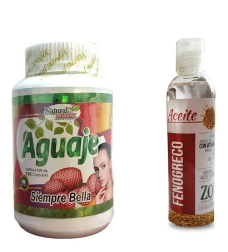 Aguaje S + Aceite De Fenogreco Au - Unidad a $29500