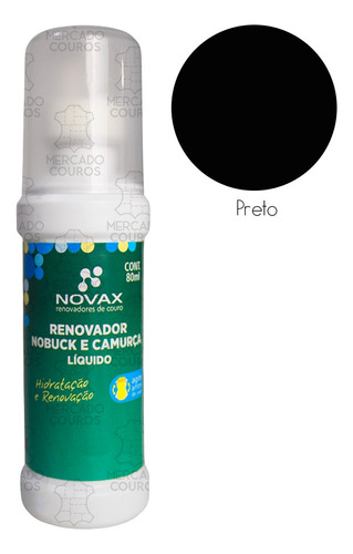 Renovador Nobuck E Camurça Liquido Novax 80ml Hidrata Renova