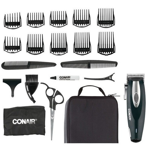 Maquina Corte De Cabello Conair Lithium 20 Piezas Con Bolso 