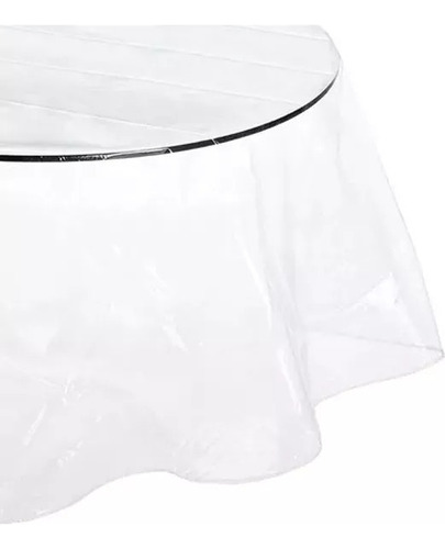 Mantel Protector Plástico  Redondo 160cm Transparente/ Ekele