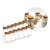 10 Potes Vidro Tampa Rolha 100ml Para Velas Aromaticas