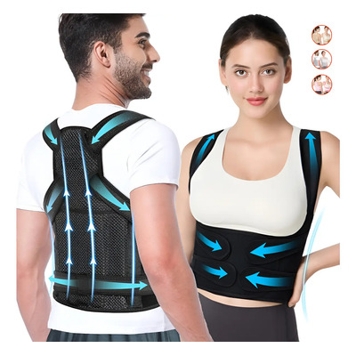 Corrector Postura Espalda Para Hombre Y Mujer Ajustable Faja | MercadoLibre