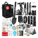 Kit De Supervivencia 250pcs Con Bolsa Molle Y Tienda De Emer