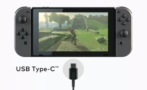 Cabo Carregador Para Nintendo Switch Usb 3.0 Type C Em Nylon