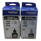 2 Tintas Negra Bt6001bk Para Impresora Brother