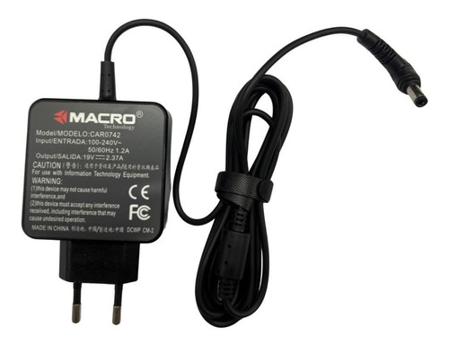 Cargador Compatible Con Asus 19v 2.37a 4.0x1.35mm 45w