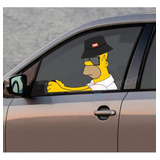 Adesivo Homer Simpson Para Caminhão Parabrisa Vidro Carro