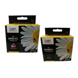 Pack Tintas 664 Xl Negro Y Color Alternativas Logic Factura