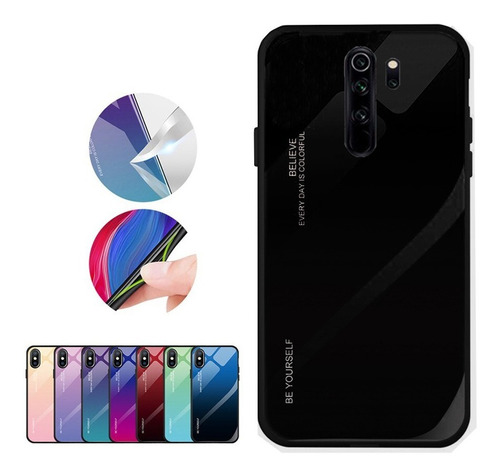 Capa Protetora Premium Degrade Para Xiaomi Redmi Note 8 Pro