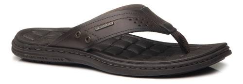 Chinelo Masculino Tira Dedo Couro Amortech Pegada 131221