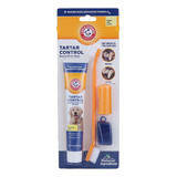 Arm & Hammer Kit Pasta Dental Para Perro, Elimina Sarro 3pzs Sabor Plátano Menta