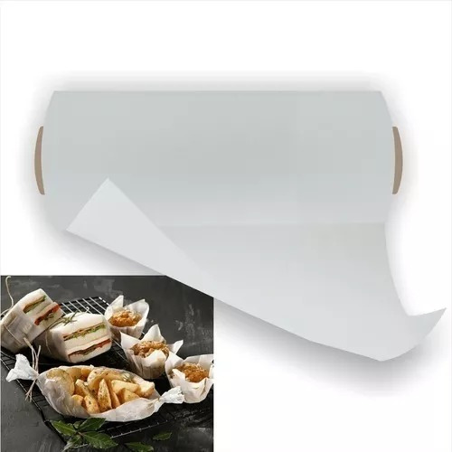 Papel Parafinado Rollo De 100 Mtrs Por 30cms De Ancho