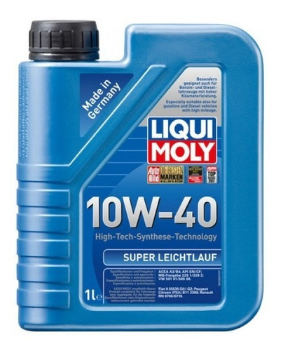 Aceite Liqui Moly Super Hd 10w40 Sintetico X 1 L