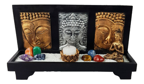 Jardim Zen Altar Buda Hindu Porta Vela Chakras Nirvana Yoga