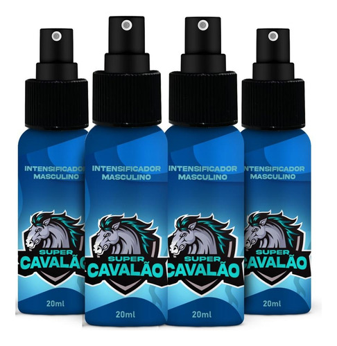 Gel  Cavalao Aumenta Penis Masculino Volumão - 4 Unidades