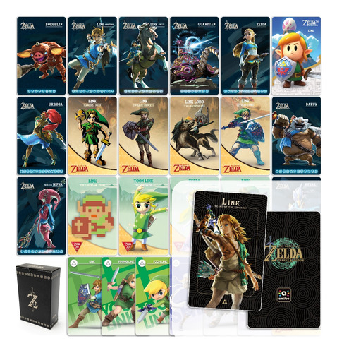 25 Tarjetas Amiibo - Colección Zelda + Zelda & Loftwing 