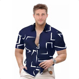 Camisa Manga Corta De Casual Moda Camisas Hombre