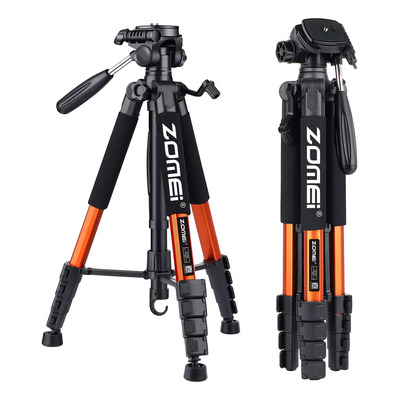 Trípode para Cámara Zomei Q188 de Aluminio 188cm Color Naranja | Envío gratis
