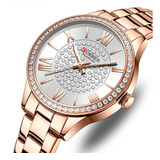 Reloj De Acero Inoxidable Elegante Para Mujer Curren