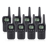 Walkie Talkie Frs 22 Canales Negro Paquete De 8