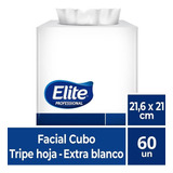 Pañuelo Facial Triple Hoja 60 Un Elite Professional Elite Professional Excellence Cubo En Cubo X 60 Unidades