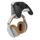 Suporte De Parede Para Controle Xbox One X S  Ps5 Headset Cor Branco