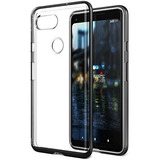 Funda Google Pixel 2 Xl Negra Protector Transparente Crystal