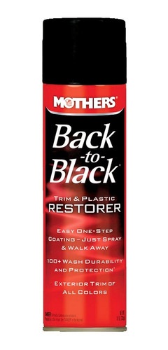 Mothers Back-to-black Aerosol / Restaurador De Plásticos