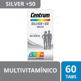 Centrum Silver Adultos +50 Multivitamínico 60 Tabletas