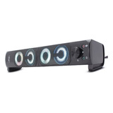 Mini Soundbar Caixinha Caixa De Som Potente 12w Para Pc E Tv