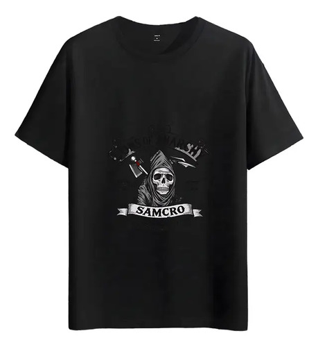 Tshirt Muscle Freaks Calavera Estilo Sons Of Anarchy Samcro | Meses sin interés