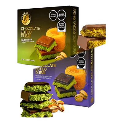 Chocolate Dubai Relleno De Pistache Y Kataifi (200g) (2pz)