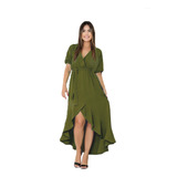 Vestido Feminino Mullet Com Cinto Delicado Elegante