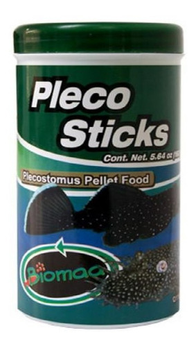 Alimento Pleco Sticks 160 Gramos Biomma Peces Acuario