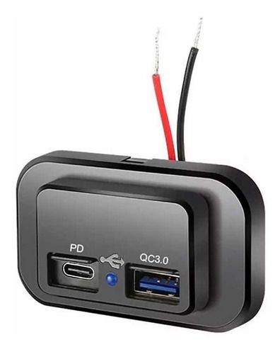 Cargador Usb Tipo C + Usb 3.0 Universal Vw Honda Toyota Seat