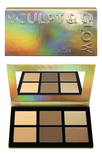 Paleta 6 Iluminadores Contorneador Sculpt & Glow Kleancolor®